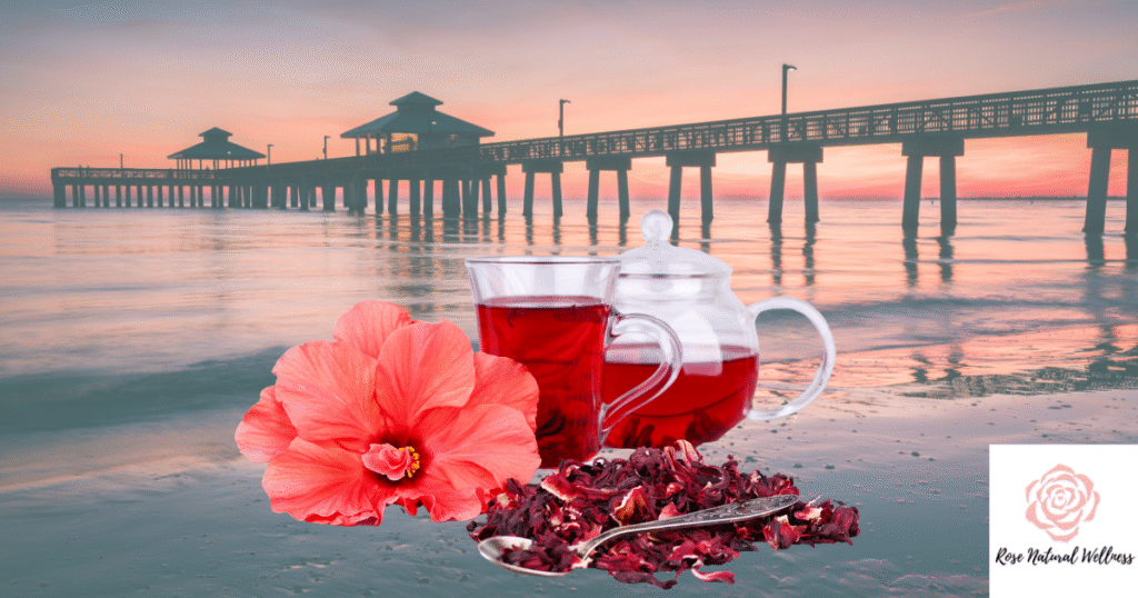 health benefits of hibiscus tea, staying cool in southwest florida summer heat