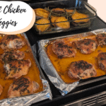 recipe for oven roasted chicken thighs and veggies, Rose Natural Wellness